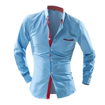 Hot The Fashion Version Men Wavelet Point Shirt Korean Version Of Self-cultivation Slim Long-Sleeved Male Trim Lapel Shirt 7631
Hot The Fashion Version Men Wavelet Point Shirt Korean Version Of Self-cultivation Slim Long-Sleeved Male Trim Lapel Shirt 7631