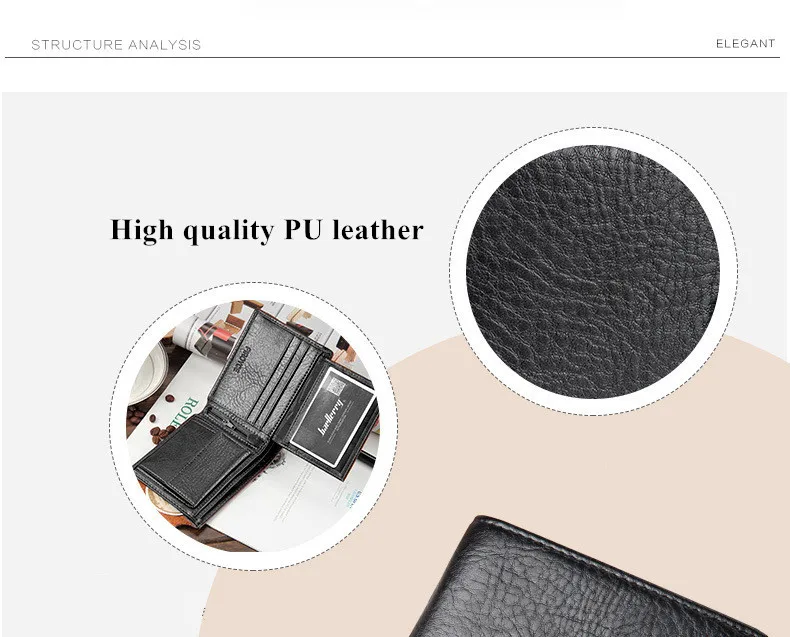 New 2018 Guaranteed Genuine Leather Brand Men Wallets Design Short Small Wallets Male Mens Purses Card Holder Carteras 10