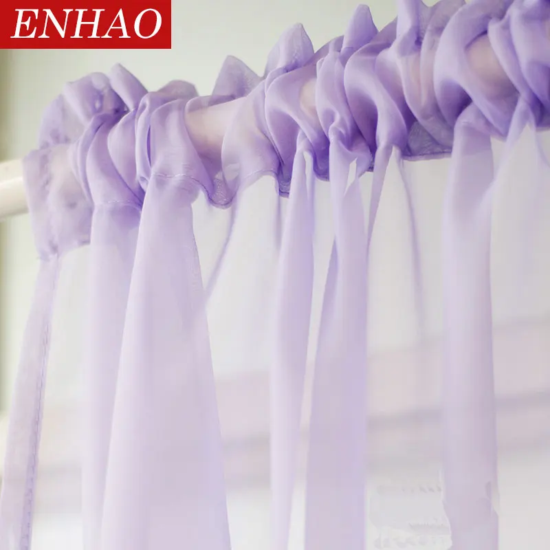 ENHAO Solid Tulle Curtains for Living Room Bedroom Tulle for the Kitchen Modern Sheer Curtains Window Voile Drapes Finished Door
ENHAO Solid Tulle Curtains for Living Room Bedroom Tulle for the Kitchen Modern Sheer Curtains Window Voile Drapes Finished Door