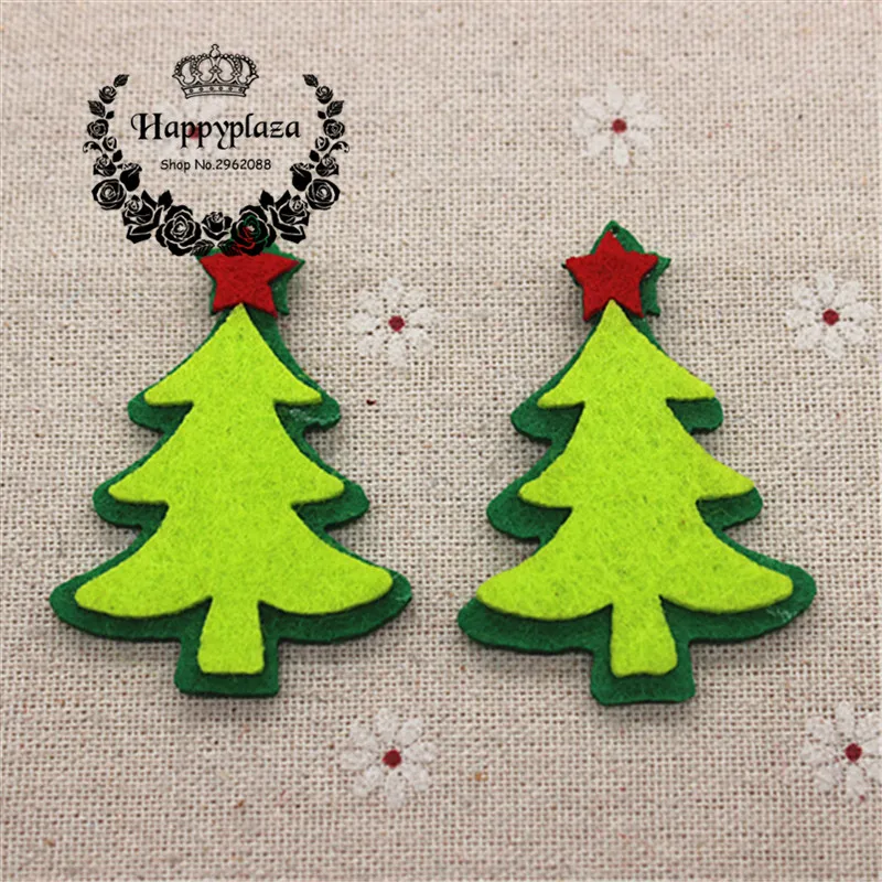 10pcs Lovely Non-woven Fabric Christmas Tree Applique Patches DIY Craft Decoration,3.8*5.5cm
10pcs Lovely Non-woven Fabric Christmas Tree Applique Patches DIY Craft Decoration,3.8*5.5cm