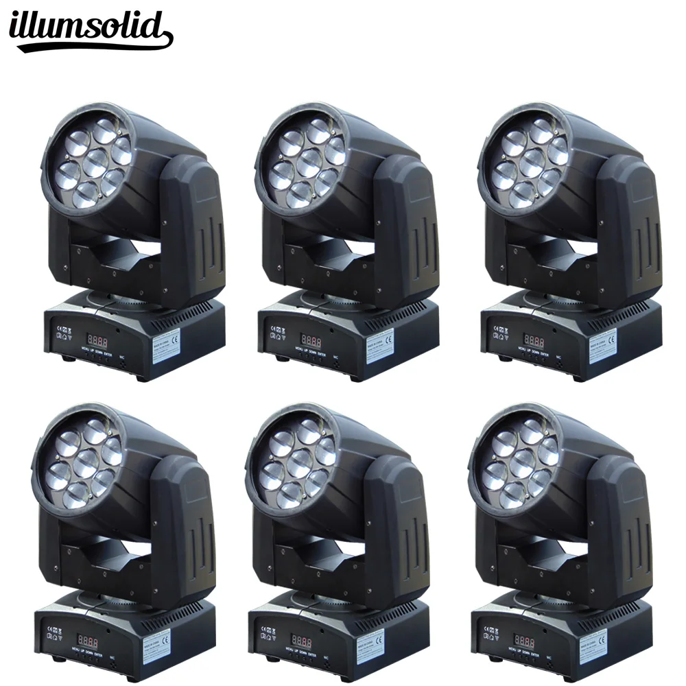 6 pcs/lot 7X12W Mini LED ZOOM DMX Wash Moving Head Light Club DJ Stage Lighting Party Disco Moving heads Light
6 pcs/lot 7X12W Mini LED ZOOM DMX Wash Moving Head Light Club DJ Stage Lighting Party Disco Moving heads Light