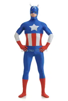 (LS7264)Red And Blue Tights Unisex Cheap Captain America Fetish Zentai Suits Superhero Catsuit Halloween Costume
(LS7264)Red And Blue Tights Unisex Cheap Captain America Fetish Zentai Suits Superhero Catsuit Halloween Costume