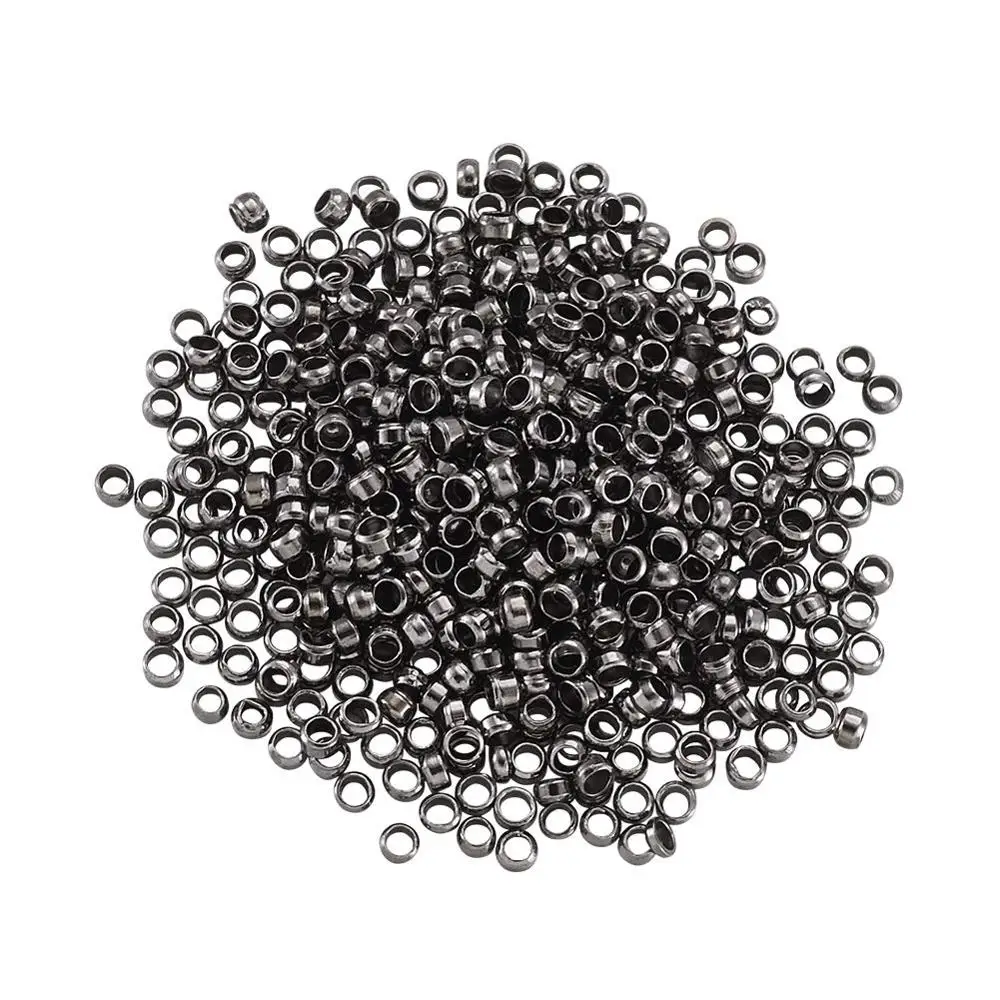 10g Black Brass Crimp End Beads Jewelry Findings for Jewelry Making Bracelet Necklace 2x1.2mm Hole: 1.2mm
10g Black Brass Crimp End Beads Jewelry Findings for Jewelry Making Bracelet Necklace 2x1.2mm Hole: 1.2mm
