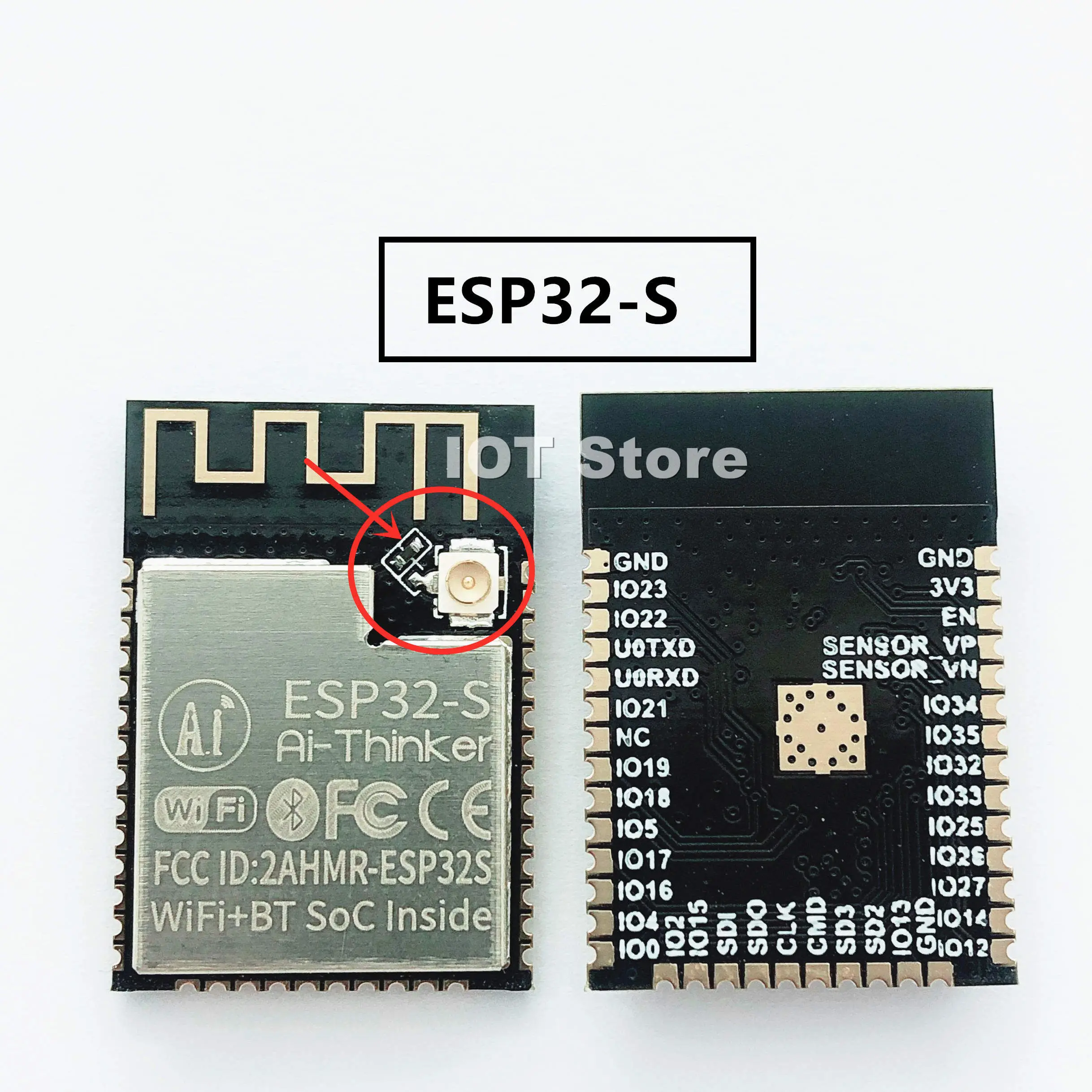 ESP32S ESP32-S PCB / IPEX antenna Bluetooth and WIFI Dual Core CPU with Low Power Consumption MCU base on ESP32
ESP32S ESP32-S PCB / IPEX antenna Bluetooth and WIFI Dual Core CPU with Low Power Consumption MCU base on ESP32