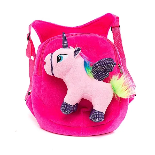 Plush Backpack Animal Unicorn licorne Cute Children's School bag Preschool Kids Early Learning Schoolbag for Kindergarten Gift8
