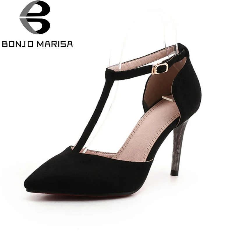BONJOMARISA Women's Sexy Pointed Toe T-strap Summer Party Wedding Shoes Woman High Heels Buckle Up Sandals Big Size 33-43
BONJOMARISA Women's Sexy Pointed Toe T-strap Summer Party Wedding Shoes Woman High Heels Buckle Up Sandals Big Size 33-43