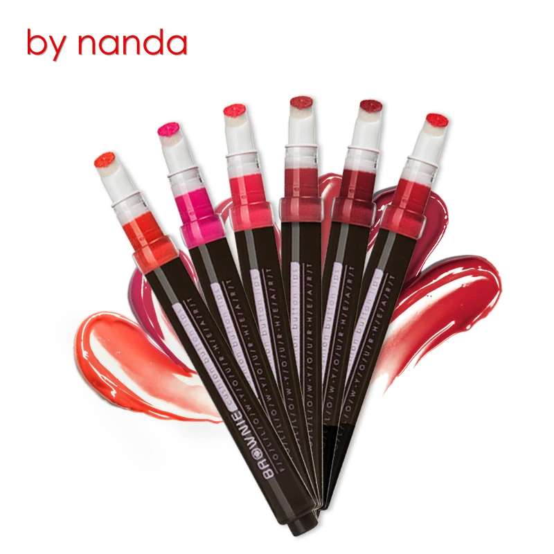 Pop 6 Colors Cushion Button Velvet Matte Liquid Lipstick Lasting Waterproof Lip Gloss Makeup Sheer Moist Lip with Flocking Brush
Pop 6 Colors Cushion Button Velvet Matte Liquid Lipstick Lasting Waterproof Lip Gloss Makeup Sheer Moist Lip with Flocking Brush