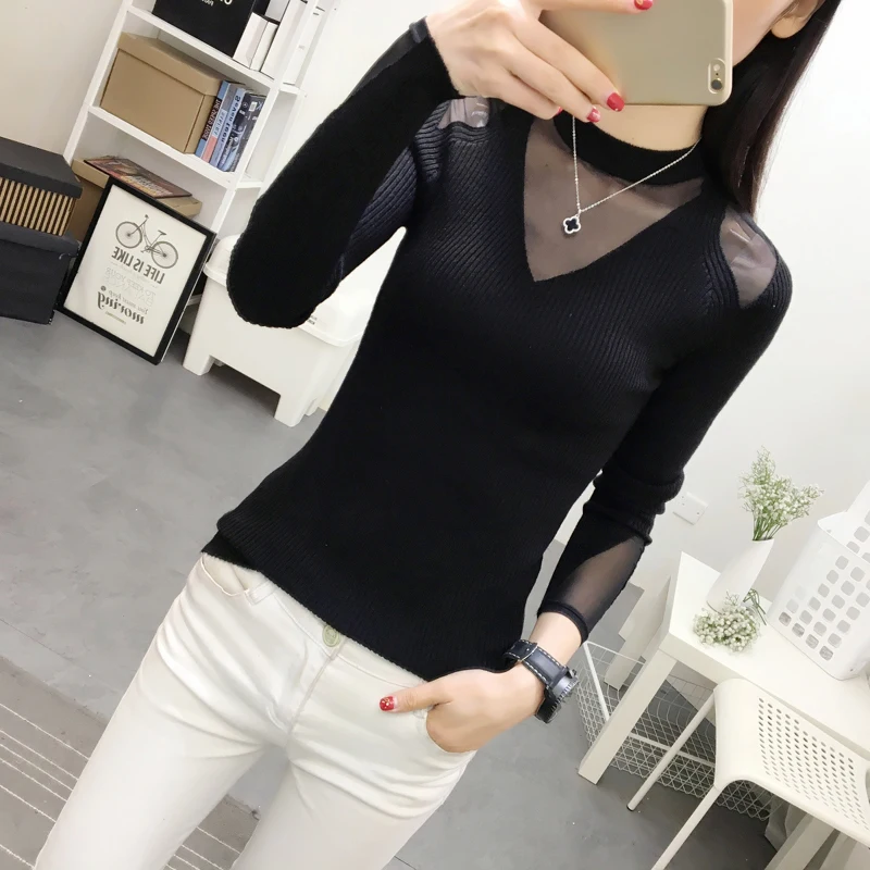 2019 Plush Woman Sweater with Mid-high Lace Neck and Tight Net Red Bottom Sweater Knitted Shirt in Autumn and Winter
2019 Plush Woman Sweater with Mid-high Lace Neck and Tight Net Red Bottom Sweater Knitted Shirt in Autumn and Winter