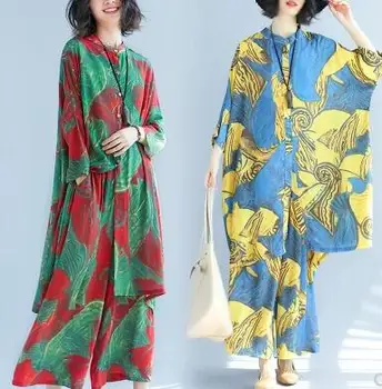 New Fashion Tops Pants Sets Women Hit Colors Printed Pattern Vintage Loose Long Shirts Casual Pants Female Plus Size Clothes XXL
New Fashion Tops Pants Sets Women Hit Colors Printed Pattern Vintage Loose Long Shirts Casual Pants Female Plus Size Clothes XXL