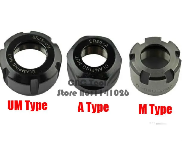 High Quality Nut ER8/ER11/ER16/ER20/ER25/ER32/ER40 A/M/UM Type Spring Collet Nut for CNC Milling Machine Engraving Lathe tools
High Quality Nut ER8/ER11/ER16/ER20/ER25/ER32/ER40 A/M/UM Type Spring Collet Nut for CNC Milling Machine Engraving Lathe tools