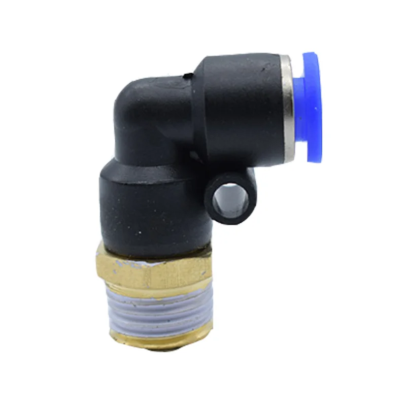 OD 4/6/8/10/12/14/16MM * 5/10/13/16/20MM Pneumatic Quick Connection Quick Fit Plastic Joint Threaded Elbow
OD 4/6/8/10/12/14/16MM * 5/10/13/16/20MM Pneumatic Quick Connection Quick Fit Plastic Joint Threaded Elbow