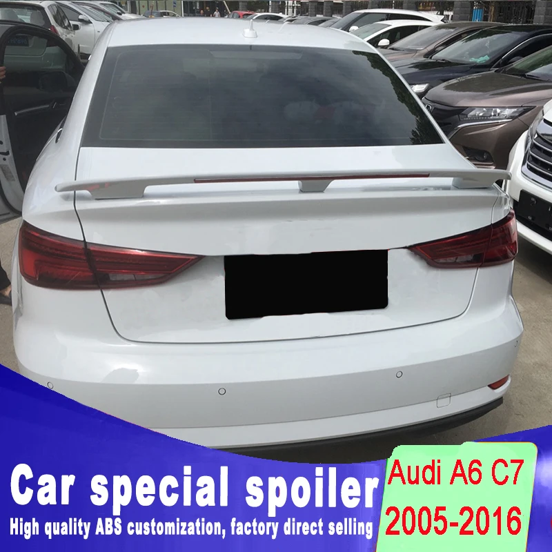 C7 A6 Spoiler Brake light high quality ABS Spoiler Rear Trunk Wing For Audi A6 C7 by 2005-2016 Universal spoiler primer paint
C7 A6 Spoiler Brake light high quality ABS Spoiler Rear Trunk Wing For Audi A6 C7 by 2005-2016 Universal spoiler primer paint