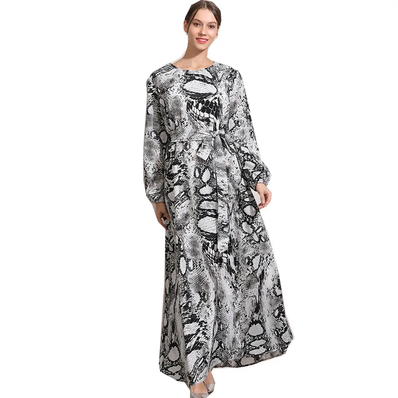 ZADORIN Retro Snake Print Long Sleeve Long Maxi Dress Women Autumn Elegant Casual Work Office Dress robe longue femme vestidos
ZADORIN Retro Snake Print Long Sleeve Long Maxi Dress Women Autumn Elegant Casual Work Office Dress robe longue femme vestidos