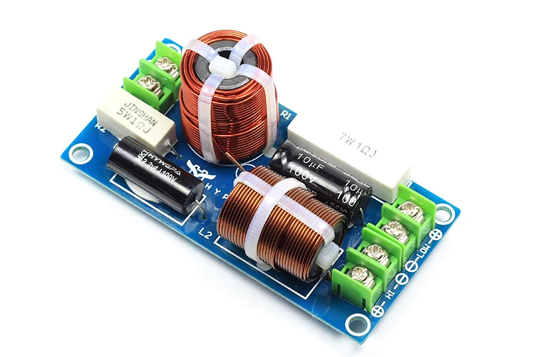 2pcs Speaker Audio Frequency Divider 2 Way Bass Treble Crossover | Электроника