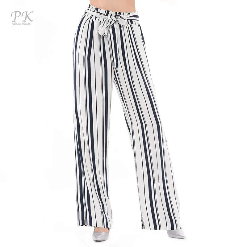 PK Wide Leg Pants High Waist Pants Women Summer 2018 Navy Stripe Women Leggings Pantacourt Femme Women Pants Bottom Trousers
PK Wide Leg Pants High Waist Pants Women Summer 2018 Navy Stripe Women Leggings Pantacourt Femme Women Pants Bottom Trousers