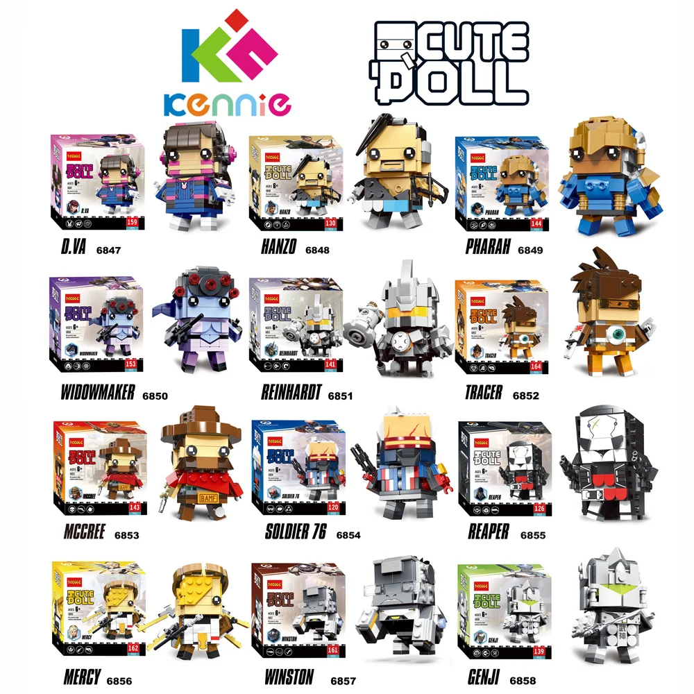 New arrive 2019 DIY Building Blocks D.VA Hanzo Pharah widowmaker Reinhardt tracer Mccree Action Figure OW brickheadz
New arrive 2019 DIY Building Blocks D.VA Hanzo Pharah widowmaker Reinhardt tracer Mccree Action Figure OW brickheadz