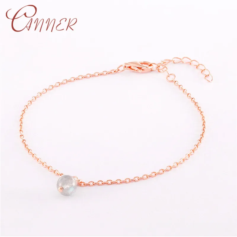 CANNER Moonstone Charm Bracelets for Women Rose Gold Link Chain Bracelets Bangles Simple Adjustable 925 Sterling Silver Bracelet
CANNER Moonstone Charm Bracelets for Women Rose Gold Link Chain Bracelets Bangles Simple Adjustable 925 Sterling Silver Bracelet