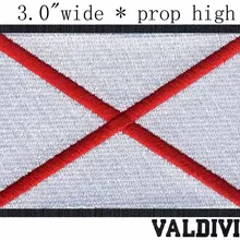 Валдивиа с флагом Чили 3 дюйма широкая доставка Красный