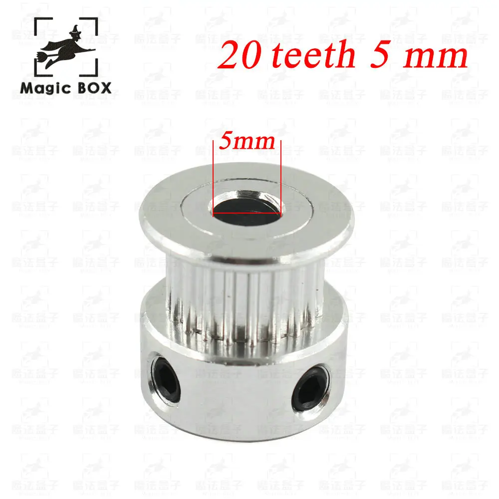 GT2 20 tooth Timing Pulley Aluminum 3D Printer Parts 2GT 20teeth Bore 5mm Width 6mm Part Synchronous Wheel Gear with Screw Teeth
GT2 20 tooth Timing Pulley Aluminum 3D Printer Parts 2GT 20teeth Bore 5mm Width 6mm Part Synchronous Wheel Gear with Screw Teeth