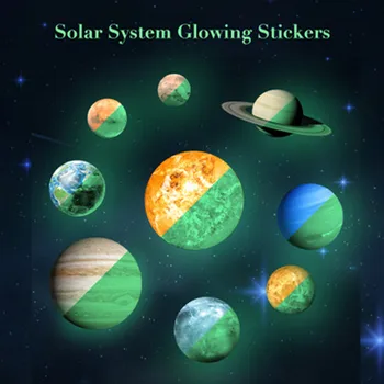 9pcs Planets Solar System Luminous Stickers Glow In The Dark Toys Moon Stars Stickers Child of light for Kids Baby Bedroom Decor
9pcs Planets Solar System Luminous Stickers Glow In The Dark Toys Moon Stars Stickers Child of light for Kids Baby Bedroom Decor