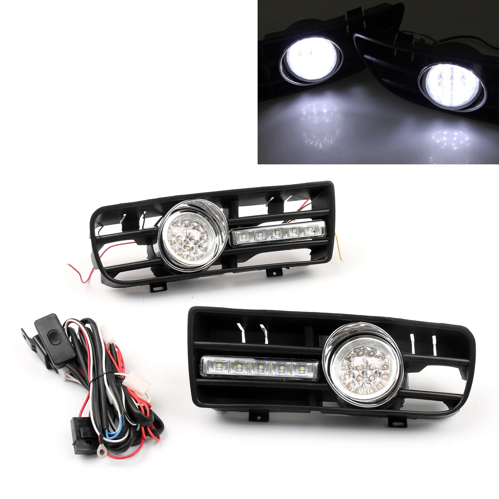 Areyourshop 1Pair Fog Light 5 LED Front Bumper Grille DRL Lamp For Golf MK4 TDI 1999 2000 2001 2002 2003 2004 Car Auto Parts
Areyourshop 1Pair Fog Light 5 LED Front Bumper Grille DRL Lamp For Golf MK4 TDI 1999 2000 2001 2002 2003 2004 Car Auto Parts