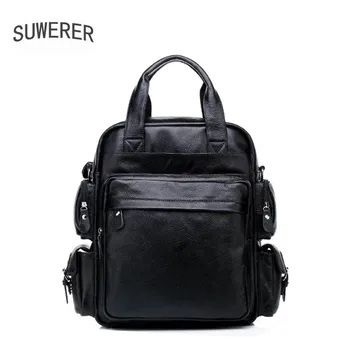 SUWERER 2020 New men Genuine leather bag famou brand real leather men bags Business travel backpack big capacity men backpack
SUWERER 2020 New men Genuine leather bag famou brand real leather men bags Business travel backpack big capacity men backpack