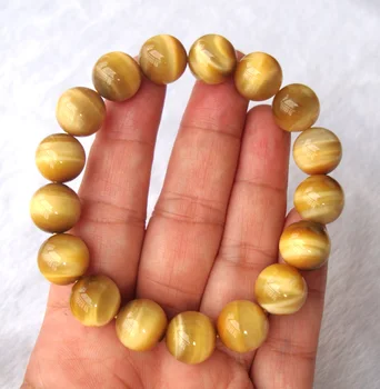 Natural Gold Tiger Eye 12mm Round Beads Stretch Bracelet Women Man Jewelry Accessories Weddings Parties Birthday Gift
Natural Gold Tiger Eye 12mm Round Beads Stretch Bracelet Women Man Jewelry Accessories Weddings Parties Birthday Gift