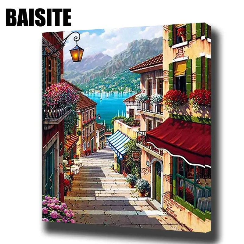 BAISITE Framed Landscape DIY Oil Painting By Numbers Wall Art Painting&Calligraphy Home Decor Picture E730 40x50cm
BAISITE Framed Landscape DIY Oil Painting By Numbers Wall Art Painting&Calligraphy Home Decor Picture E730 40x50cm