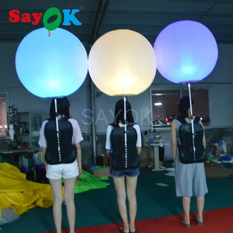 Sayok 0.8m Diameter Inflatable Backpack Balloon Walking Advertising Ball with LED Lighting for Advertising Promotions
Sayok 0.8m Diameter Inflatable Backpack Balloon Walking Advertising Ball with LED Lighting for Advertising Promotions