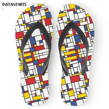 INSTANTARTS Summer Men Mondrian Flip Flops Fashion Man's Casual Shoes Non-slip Boy Male Home Sandals Rubber Slippers Zapatillas
INSTANTARTS Summer Men Mondrian Flip Flops Fashion Man's Casual Shoes Non-slip Boy Male Home Sandals Rubber Slippers Zapatillas