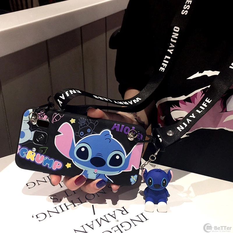 For Samsung S10 plus phone case Galaxy note8/9 cartoon stitch shell S6/S7edge s8/s9+ cute soft silicone cover+ toy holder+ strap
For Samsung S10 plus phone case Galaxy note8/9 cartoon stitch shell S6/S7edge s8/s9+ cute soft silicone cover+ toy holder+ strap