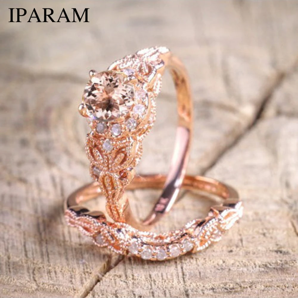 IPARAM Women 1Pair Fashion Ring/Set Rose Gold Filled Wedding Engagement Alloy Ring for different occasion Jewelry Gift
IPARAM Women 1Pair Fashion Ring/Set Rose Gold Filled Wedding Engagement Alloy Ring for different occasion Jewelry Gift