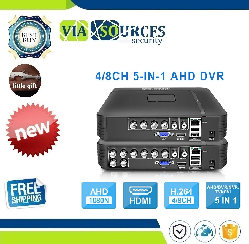 AHD 1080N 4CH 8CH CCTV DVR Mini DVR 5IN1 For CCTV Kit VGA HDMI Security System Mini NVR For 1080P IP Camera Onvif DVR PTZ H.264
AHD 1080N 4CH 8CH CCTV DVR Mini DVR 5IN1 For CCTV Kit VGA HDMI Security System Mini NVR For 1080P IP Camera Onvif DVR PTZ H.264