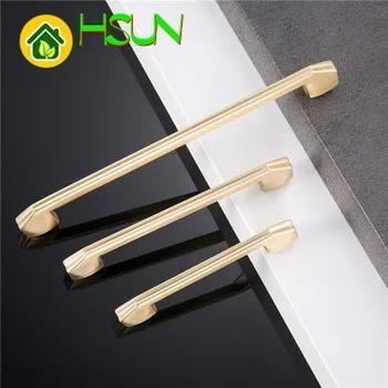 Wire Drawing Gold Copper Cabinet Door Handle Continuous System Modern European Concise Drawer Furniture Hardware Doorknob Pull
Wire Drawing Gold Copper Cabinet Door Handle Continuous System Modern European Concise Drawer Furniture Hardware Doorknob Pull