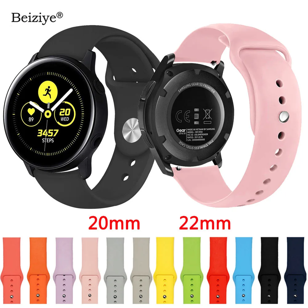 20mm 22mm Silicone Watch Band For Samsung Galaxy Watch 42mm 46mm /Galaxy Watch Active Sport Strap For Samsung Gear S2 S3 Classic
20mm 22mm Silicone Watch Band For Samsung Galaxy Watch 42mm 46mm /Galaxy Watch Active Sport Strap For Samsung Gear S2 S3 Classic
