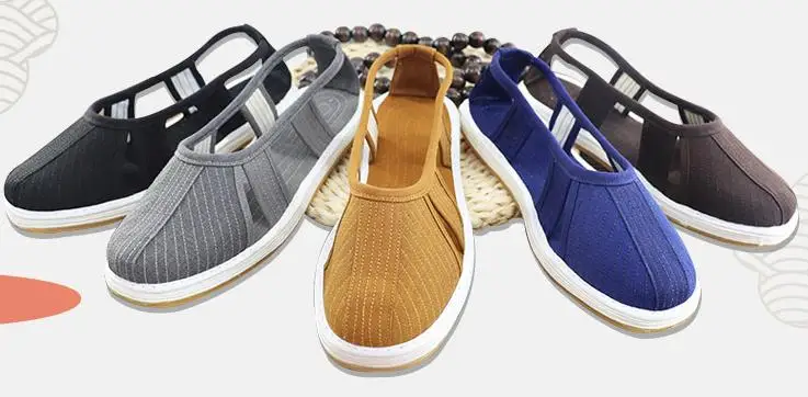 EU35~EU46 cotton handmade summer shaolin monk shoes lay zen lohan/arhat nun kung fu martial arts sandals gray/brown/blue/black | Спорт и