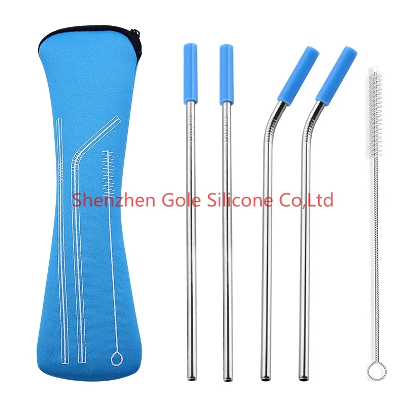 10sets Reusable Stainless Steel Straws Straight Bent Drinking Straws with Silicone Tips for Hot Cold Beverage Drink Bar Tools
10sets Reusable Stainless Steel Straws Straight Bent Drinking Straws with Silicone Tips for Hot Cold Beverage Drink Bar Tools