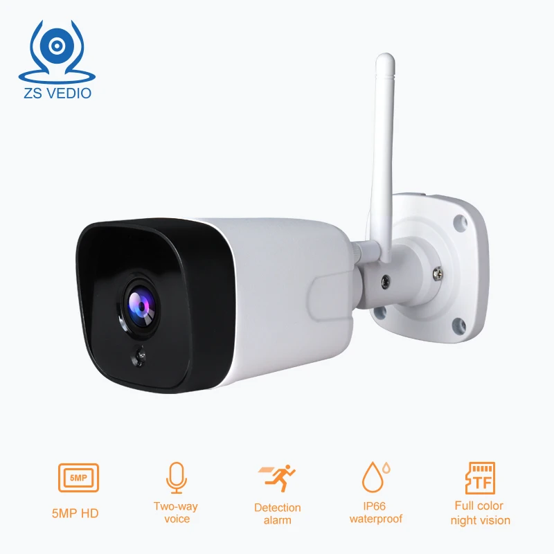 ZSVEDIO WIFI H.265 5.0MP IP Camera 1/2.8 Sensor Two-way Audio SD Card Slot 36IR Night Vision Motion Detection Camhi
ZSVEDIO WIFI H.265 5.0MP IP Camera 1/2.8 Sensor Two-way Audio SD Card Slot 36IR Night Vision Motion Detection Camhi