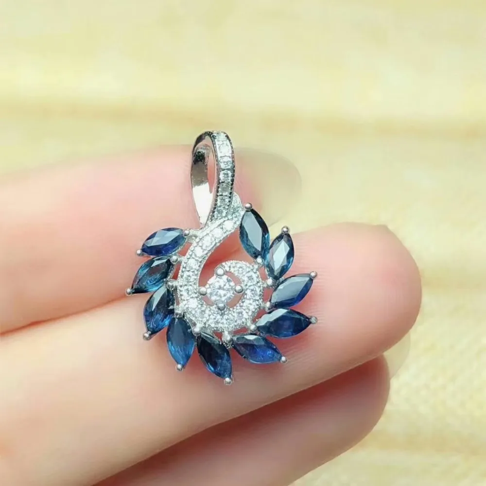 shilovem 925 silver sterling natural Natural sapphire pendants fine Jewelry party trendy open new 2018 plant bz2.50501agl
shilovem 925 silver sterling natural Natural sapphire pendants fine Jewelry party trendy open new 2018 plant bz2.50501agl
