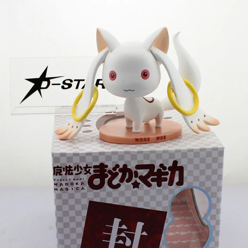 

Free Shipping 4" Puella Magi Madoka Magica Magic Girl Anime Kyubey Incubator Boxed 10cm PVC Action Figure Model Doll Toys Gift