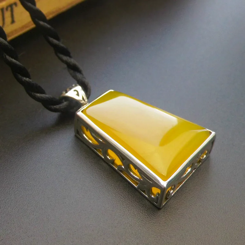 FNJ 925 Silver Trapezoid Pendant Natural Yellow Stone 100% Real S925 Solid Original Silver Pendants for Women Jewelry Making
FNJ 925 Silver Trapezoid Pendant Natural Yellow Stone 100% Real S925 Solid Original Silver Pendants for Women Jewelry Making
