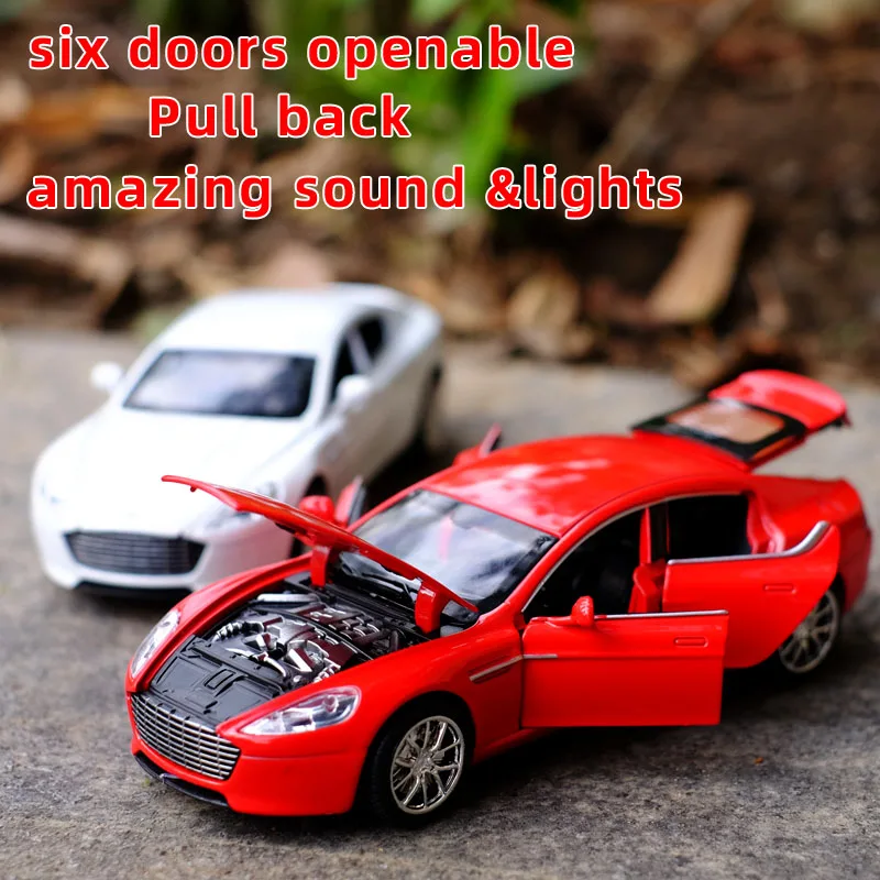 1:32 Martin Car Pull Back Alloy Sports Car Model Diecast Six doors openable Sound Light Super Racing Hot Car Wheel For Children
1:32 Martin Car Pull Back Alloy Sports Car Model Diecast Six doors openable Sound Light Super Racing Hot Car Wheel For Children