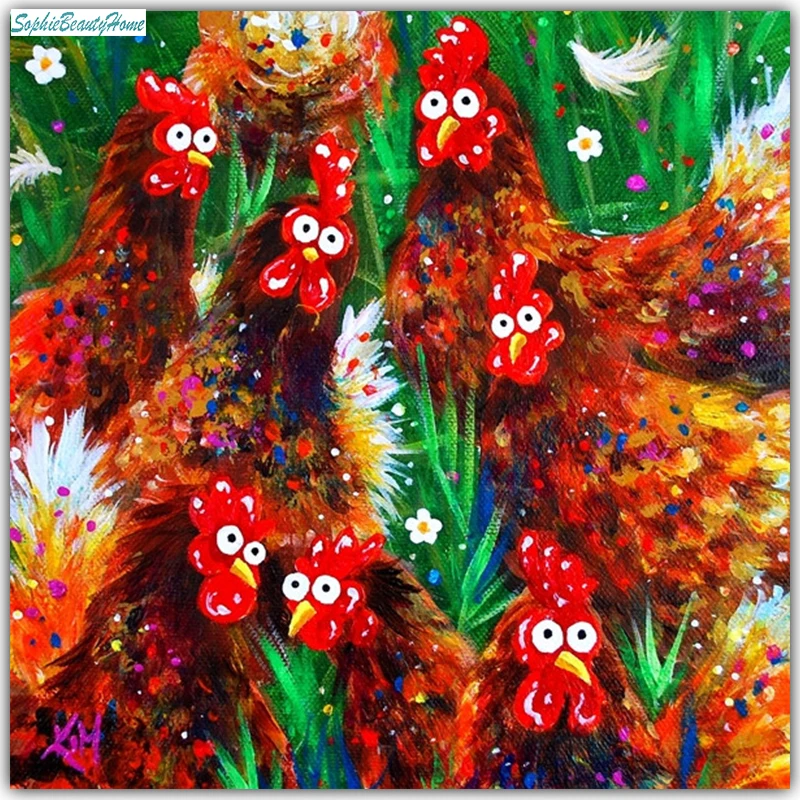 Sophie beauty home 5D DIY diamond cross stitch hand-painted cartoon chicken diamond mosaic image rhinestone home decoration desi
Sophie beauty home 5D DIY diamond cross stitch hand-painted cartoon chicken diamond mosaic image rhinestone home decoration desi