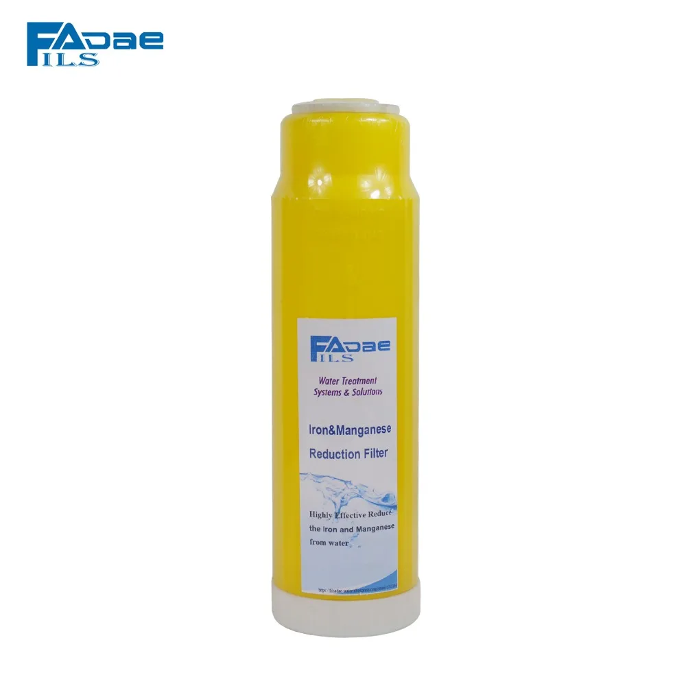 Iron ,Manganese Reduction Water Filter 10" L x 2-3/4" OD refillable fit for standard 10 inch water filter housing
Iron ,Manganese Reduction Water Filter 10" L x 2-3/4" OD refillable fit for standard 10 inch water filter housing