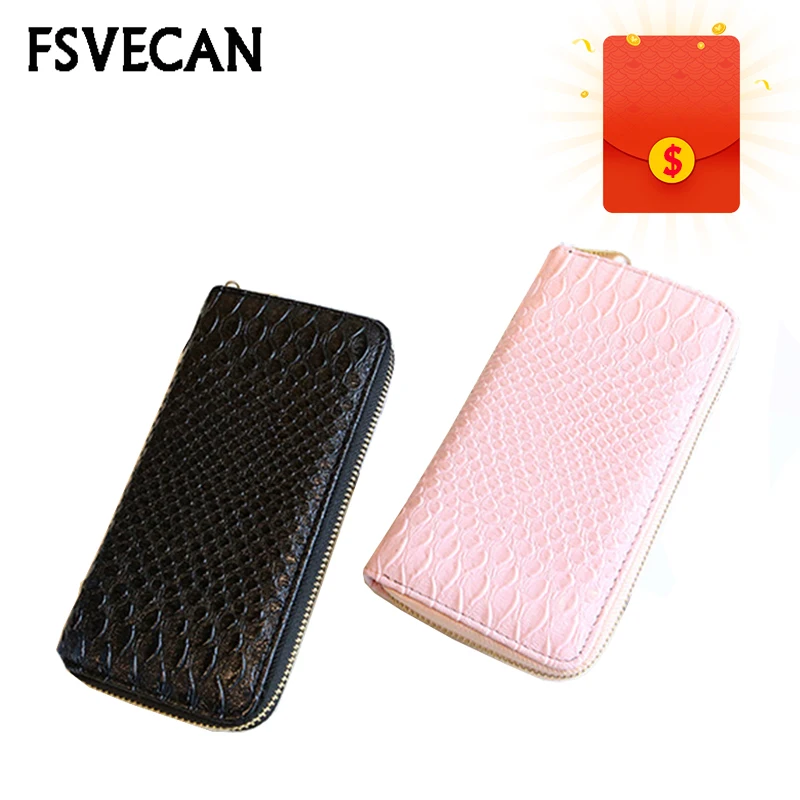 Leather Ladies Wallet Korean Fashion Crocodile Pattern Long Zipper Clutch Phone Card Holder Money Bag Women Wallet Luxury Brand
Leather Ladies Wallet Korean Fashion Crocodile Pattern Long Zipper Clutch Phone Card Holder Money Bag Women Wallet Luxury Brand