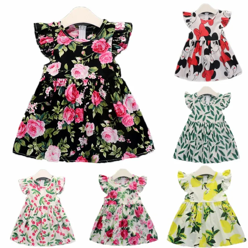 Girls Wear Female Baby Cotton Petal Sleeve Floral Dress Summer Fashion Baby Cartoon Minnie Princess Dress Children's Clothing
Girls Wear Female Baby Cotton Petal Sleeve Floral Dress Summer Fashion Baby Cartoon Minnie Princess Dress Children's Clothing