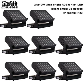 Free Shipping 8pcs/lot High Brightness 24x10w RGBW 4in1 Optional LED Wall Wash 35 Degree Beam Angle Good Effect
Free Shipping 8pcs/lot High Brightness 24x10w RGBW 4in1 Optional LED Wall Wash 35 Degree Beam Angle Good Effect