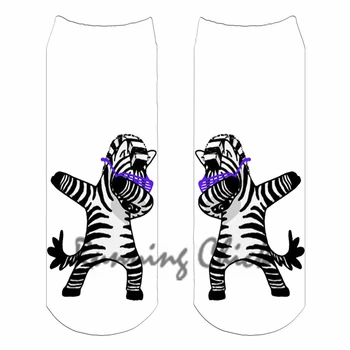 RUNNING CHICK cartoon dancing zebra running chick digital print anklet socks women
RUNNING CHICK cartoon dancing zebra running chick digital print anklet socks women