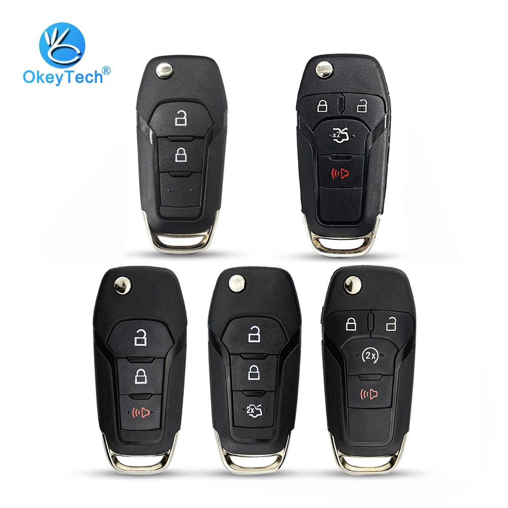 OkeyTech 2/3/4 Button Flip Folding Car Key Shell Case for Ford Focus Fusion Mk2 Mk7 Explorer Ranger Uncut Blank HU101 Blade
OkeyTech 2/3/4 Button Flip Folding Car Key Shell Case for Ford Focus Fusion Mk2 Mk7 Explorer Ranger Uncut Blank HU101 Blade