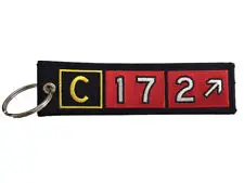 Cessna 172 Airport Taxiway Sign Embroidered Keychain Aviation Airplane Gift Keyring
Cessna 172 Airport Taxiway Sign Embroidered Keychain Aviation Airplane Gift Keyring